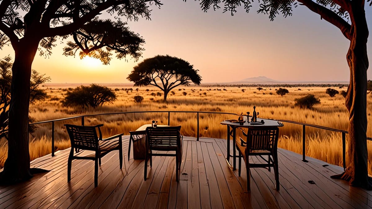 luxury lodge stay in africa
